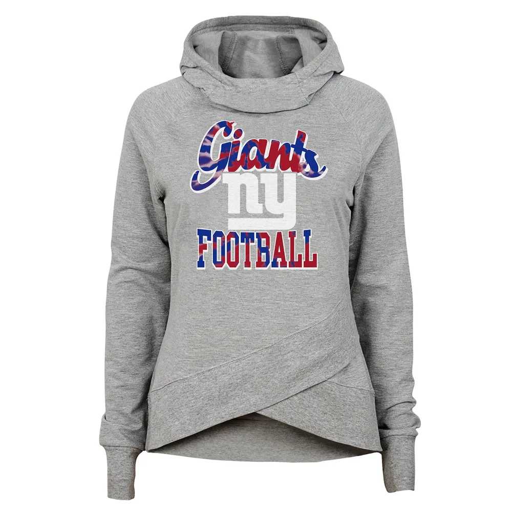 Lids New York Giants Girls Youth Dye Hard Fan Funnel Neck Pullover