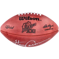 Ballon de football professionnel dédicacé par Harry Carson des New York Giants lors du Superbowl XXI
