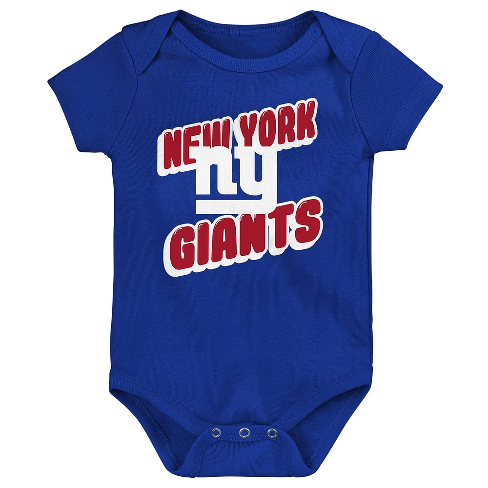 Ensemble de trois bodies pour bébé New York Giants Play Day