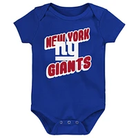 Infant New York Giants Play Day Three-Pack Bodysuit Set