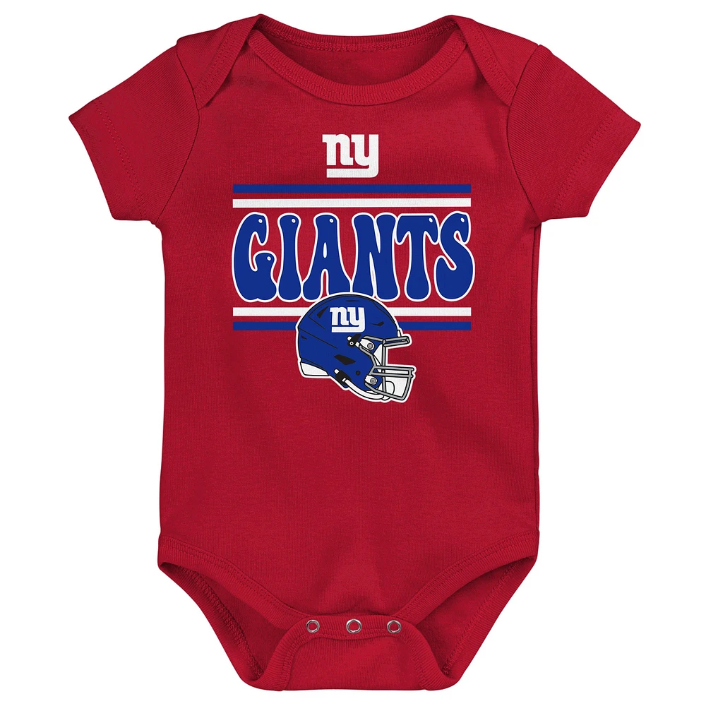 Ensemble de trois bodies pour bébé New York Giants Play Day