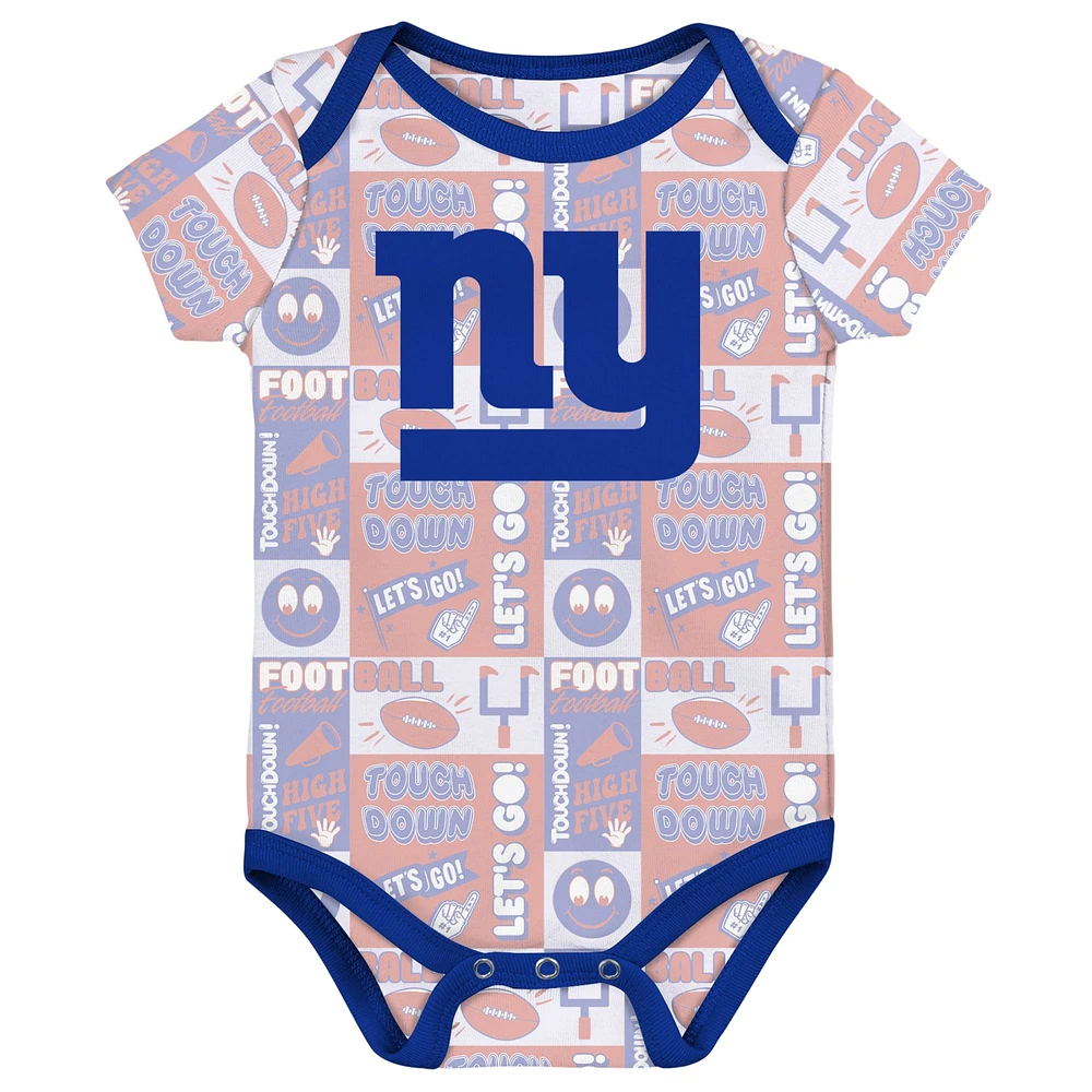 Ensemble de trois bodies pour bébé New York Giants Play Day