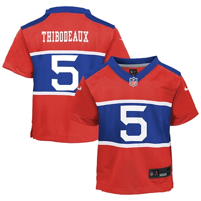 Maillot de jeu joueur suppléant Nike Kayvon Thibodeaux Century Red New York Giants pour bébé