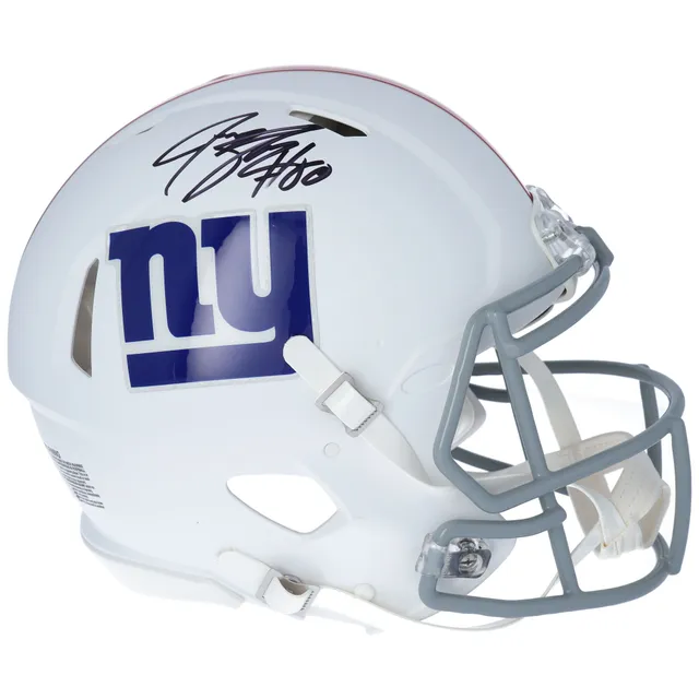 Lids Saquon Barkley New York Giants Fanatics Authentic Autographed Riddell  Flat White Alternate Revolution Speed Replica Helmet