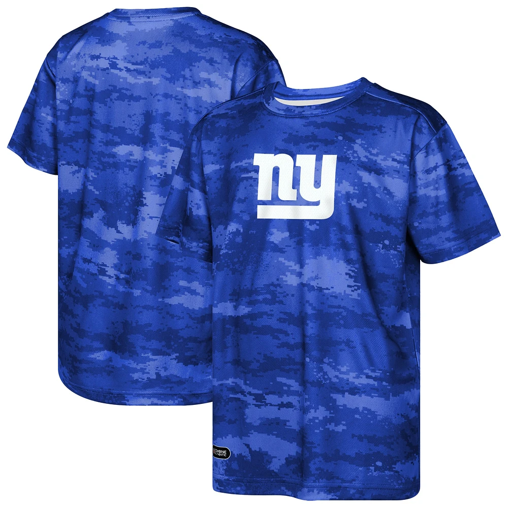 T-shirt de mêlée pour jeunes Royal New York Giants