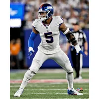 Lids Kayvon Thibodeaux New York Giants Framed Fanatics Authentic 15 x 17  Stitched Stars Collage