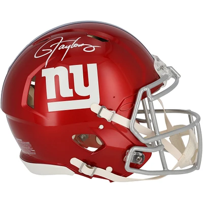 Casque authentique Riddell Flash Speed ​​autographié par Lawrence Taylor des New York Giants