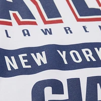 Men's Mitchell & Ness Lawrence Taylor White New York Giants Name Number Team Origins Vintage Logo T-Shirt