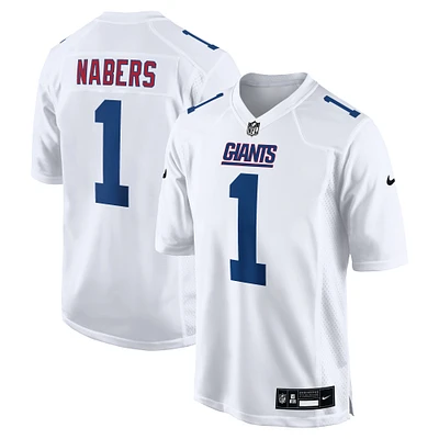 Men's Nike Malik Nabers Tundra White New York Giants Fashion Jersey