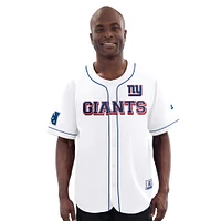 Men's Starter  White New York Giants Relay Full-Button Baseball Jersey