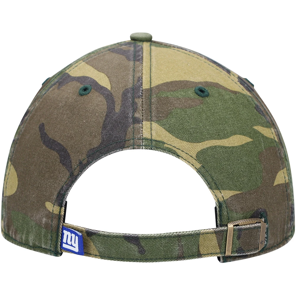Casquette ajustable avec logo Woodland '47 Camo New York Giants pour homme