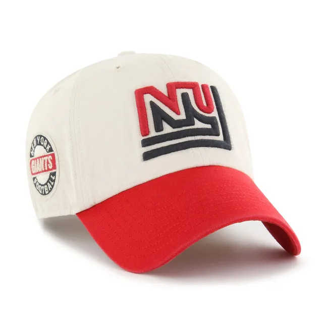 47 Cream/Red New York Giants Sidestep Clean Up Adjustable Hat
