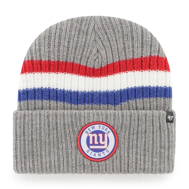 Fanatics Branded Heather Gray New York Giants Cuffed Knit Hat with Pom