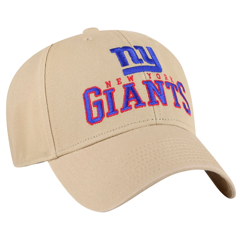 Men's '47 Khaki New York Giants Powell MVP Adjustable Hat