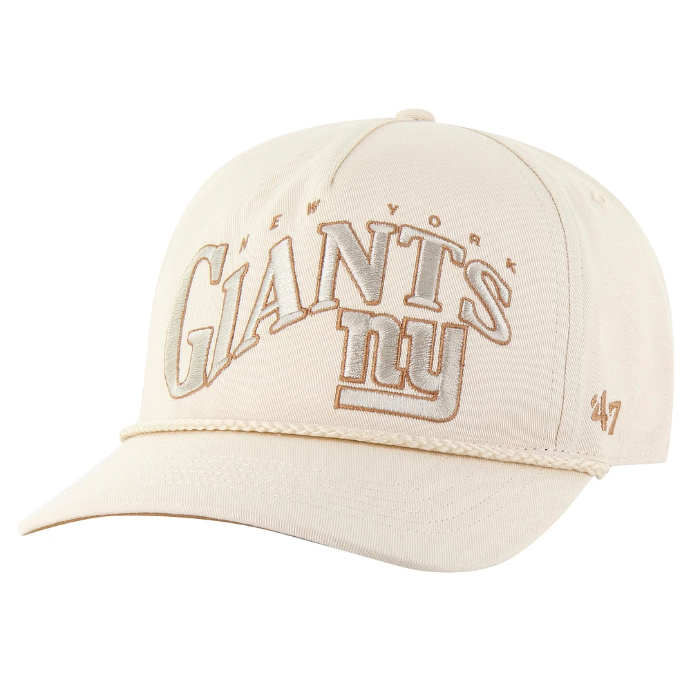 Casquette ajustable à corde ondulée '47 Natural New York Giants pour homme