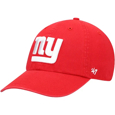 Casquette réglable de nettoyage secondaire '47 Red New York Giants pour hommes