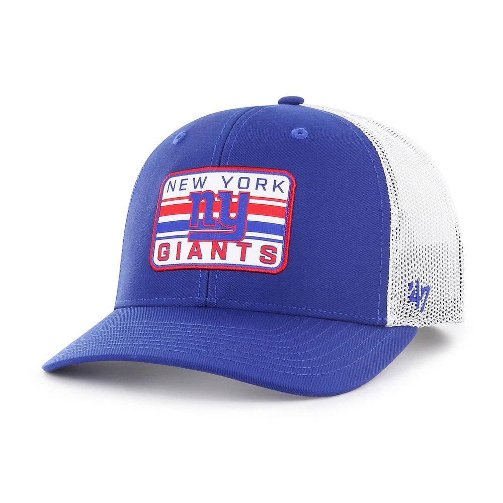 Casquette de camionneur réglable '47 Royal/White New York Giants Drifter pour homme