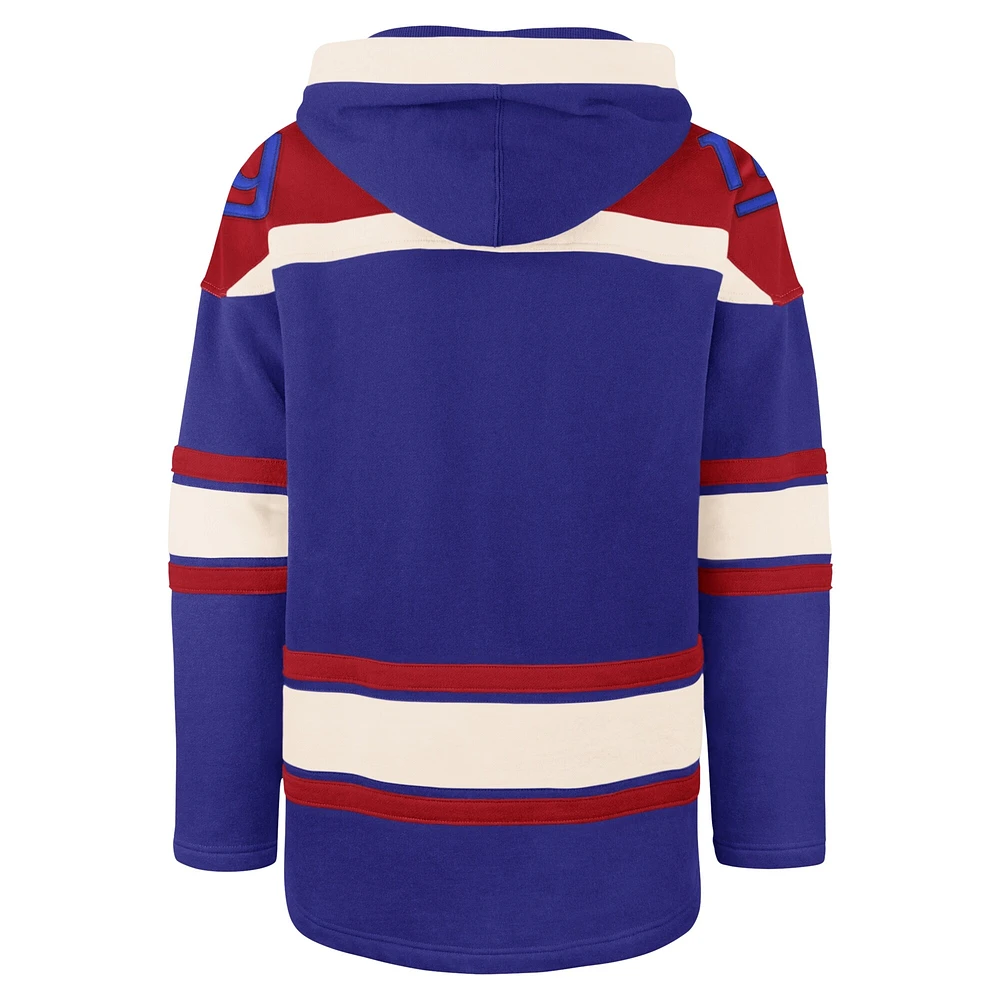 Sweat à capuche '47 Royal New York Giants Big & Tall Superior Lacer pour hommes