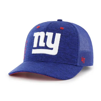 Men's '47 Royal/Natural New York Giants Trawler Trucker Clean Up Snapback  Hat