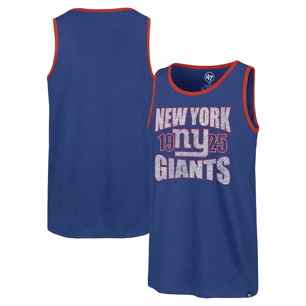 Men's '47 Royal New York Giants Upload Franklin Tank Top