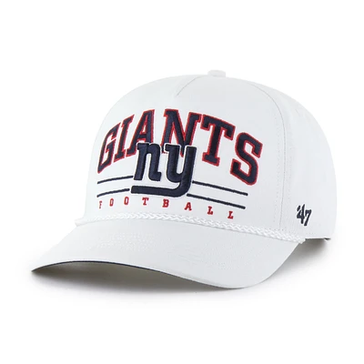 Casquette ajustable Roscoe Hitch Rope des New York Giants '47 blanche pour homme