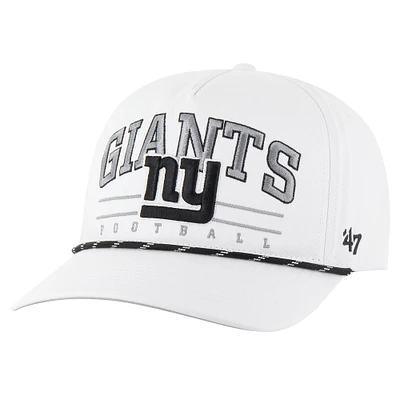 Casquette ajustable Roscoe Speckle des New York Giants '47 blanche pour homme