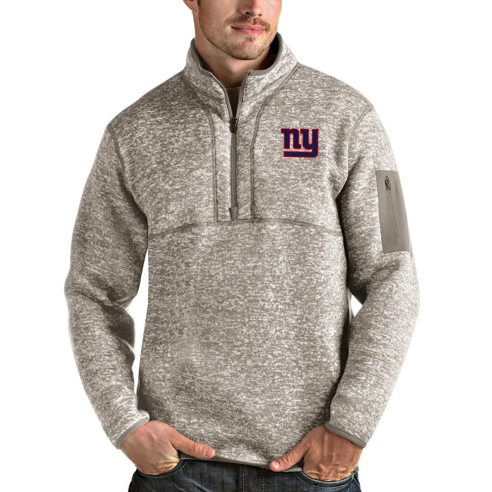 Women's Cutter & Buck White New York Giants Throwback Logo Cascade Eco Sherpa Fleece Half-Zip Pullover Jacket Size: Small