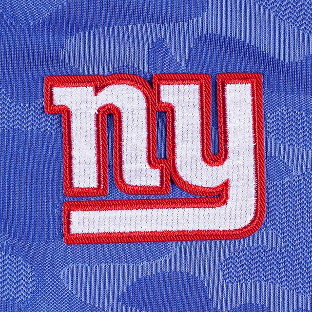 Sweat-shirt à fermeture éclair quart de tour Antigua Royal New York Giants Brigade pour homme