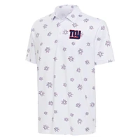 Polo antigua blanc pour hommes des New York Giants Fireworks