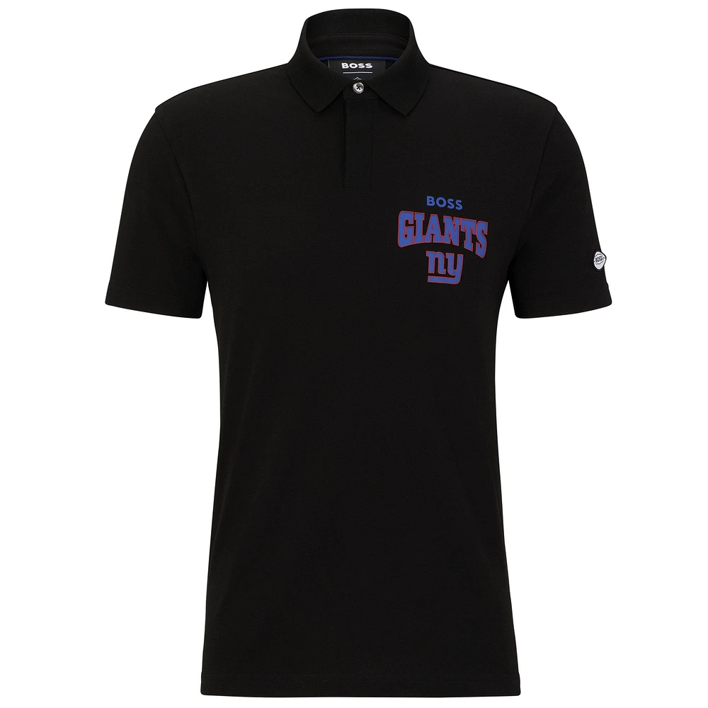 Polo BOSS X NFL pour hommes, noir/royal, New York Giants Punter