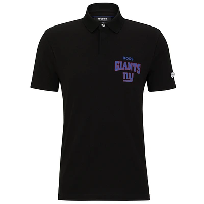 Polo BOSS X NFL pour hommes, noir/royal, New York Giants Punter