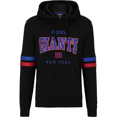 Sweat à capuche BOSS X NFL pour hommes, noir/royal, New York Giants Touchdown