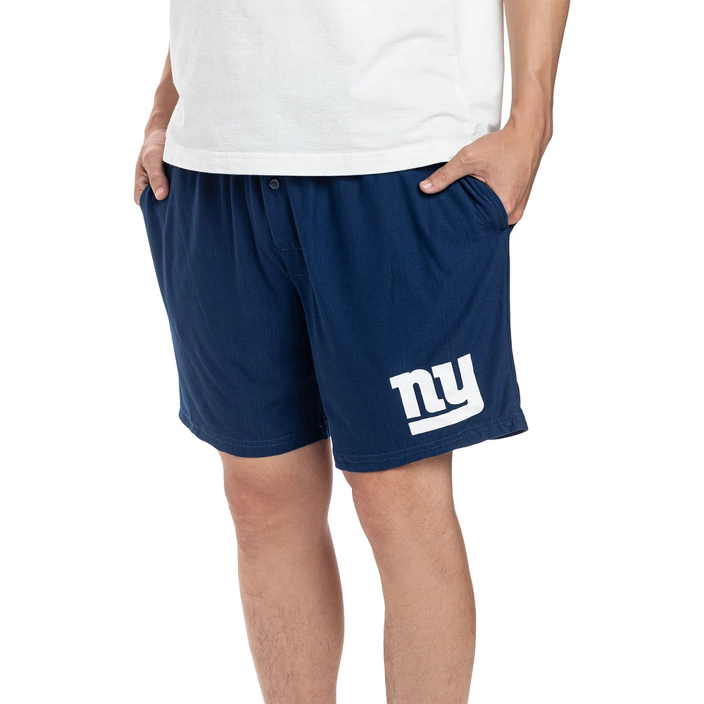 Ensemble de deux shorts Concepts Sport Royal New York Giants Gauge Jam pour hommes