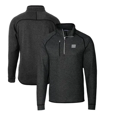 New York Giants Cutter & Buck Mainsail Sweater-Knit Big Tall Half-Zip Pullover Jacket