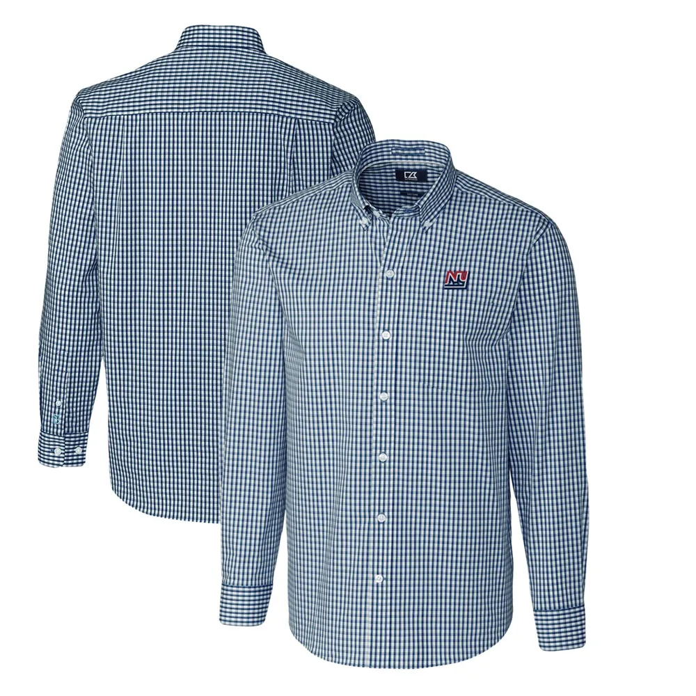 San Francisco Giants Cutter & Buck Big & Tall Stretch Oxford Long Sleeve  Button-Down Shirt - Charcoal