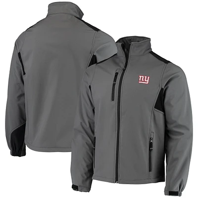 Dunbrooke Anthracite New York Giants Circle Veste Softshell Fleece Full-Zip pour homme