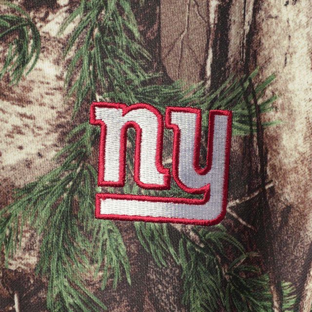 Chandail à capuchon entièrement zippé Dunbrooke Realtree Camo New York Giants Trophy Tech Fleece pour homme