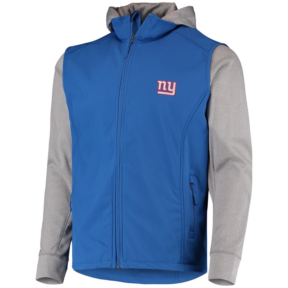 Men's Dunbrooke Royal/Gray New York Giants Alpha Full-Zip Jacket