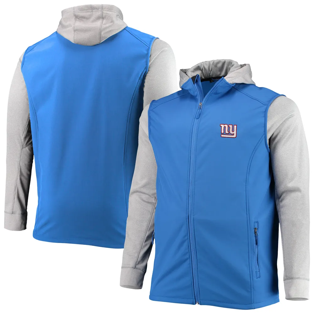 Detroit Lions Dunbrooke Big & Tall Alpha Full-Zip Hoodie Jacket - Blue/Gray