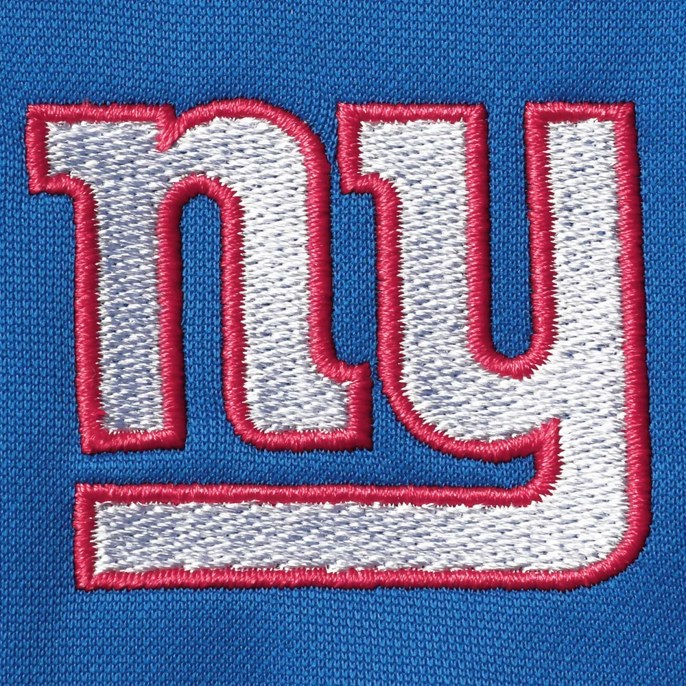 Sweat à capuche entièrement zippé pour homme Dunbrooke Royal/Blanc New York Giants Apprentice