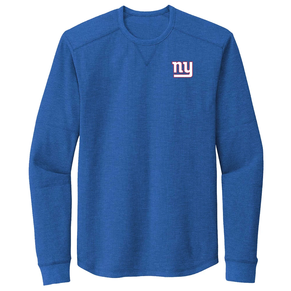 Men's Dunbrooke Royal New York Giants Cavalier Thermal Long Sleeve T-Shirt