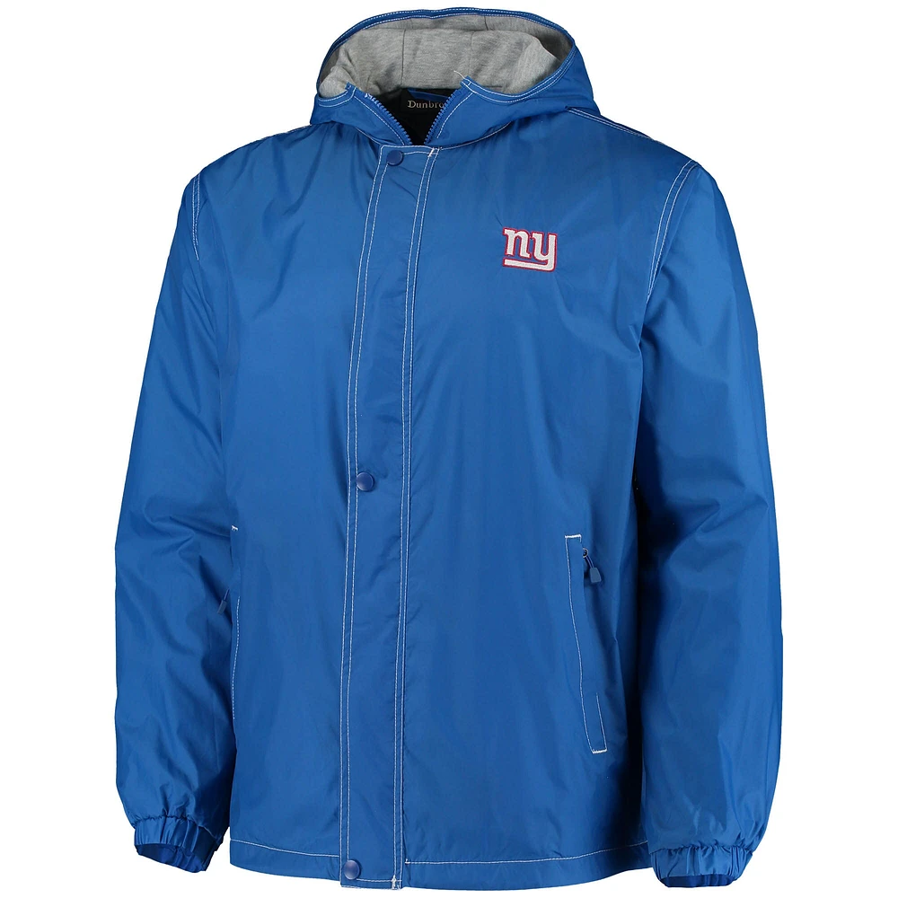 Dunbrooke Royal New York Giants Logo Legacy Stadium Veste entièrement zippée pour homme