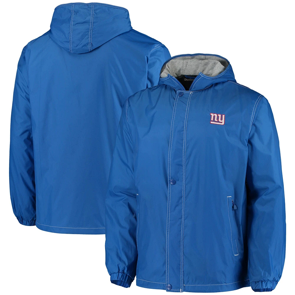 Dunbrooke Royal New York Giants Logo Legacy Stadium Veste entièrement zippée pour homme