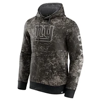 Men's Fanatics  Black/Gray New York Giants Blackout Tonal Pullover Hoodie