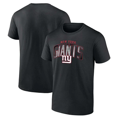 Men's Fanatics  Black New York Giants Arch Smoke T-Shirt