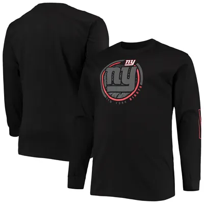 New York Giants Fanatics Branded Big & Tall Color Pop Long Sleeve T-Shirt - Black