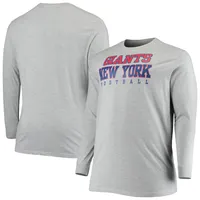 Cincinnati Bengals Fanatics Branded Big & Tall Practice Long Sleeve T-Shirt – Heathered Gray