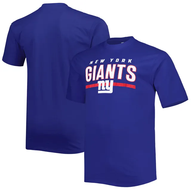 Lids New York Giants Fanatics Branded Big & Tall Speed Agility T-Shirt -  Royal