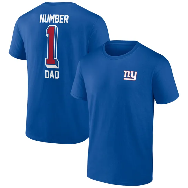 Men's Fanatics Branded Royal Texas Rangers Number One Dad T-Shirt Size: 4XL