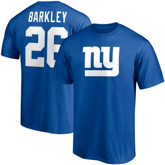 New York Giants Saquon Barkley Blue Throwback Limited Jersey